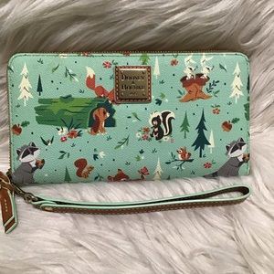 Disney Dooney & Bourke Bambi Forest Friends wallet wristlet